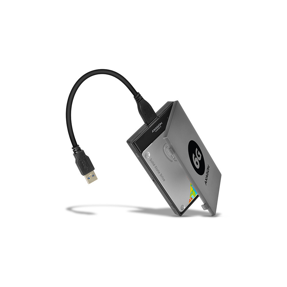 BOITIER externe/adaptateur USB 3.0 AXAGON ADSA-AS6-S-ATA 2.5" / GRIS