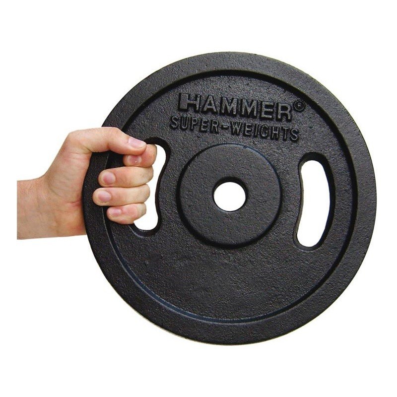 Paire de disques de musculation Noir 2x 20kg Hammer 4655