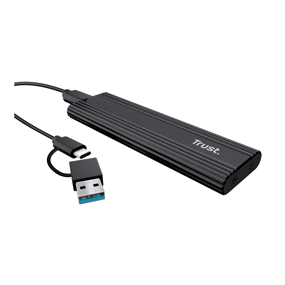 Boîtier Externe USB 3.2 Trust NVME M.2 / NOIR