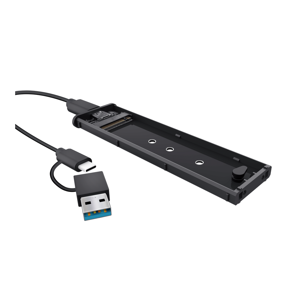 Boîtier Externe USB 3.2 Trust NVME M.2 / NOIR