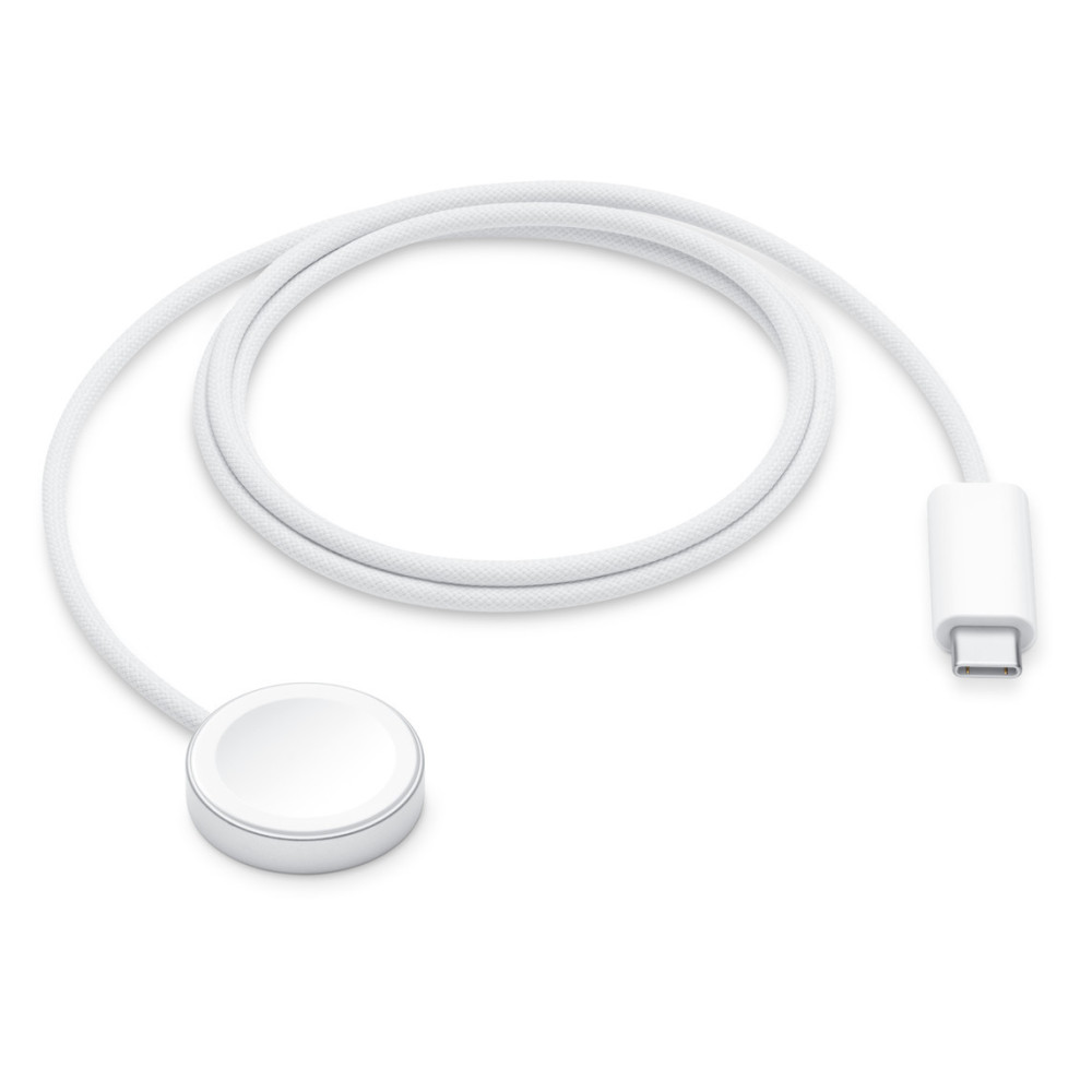 Câble de charge rapide magnétique vers USB‑C pour Apple Watch 1 m / Blanc
