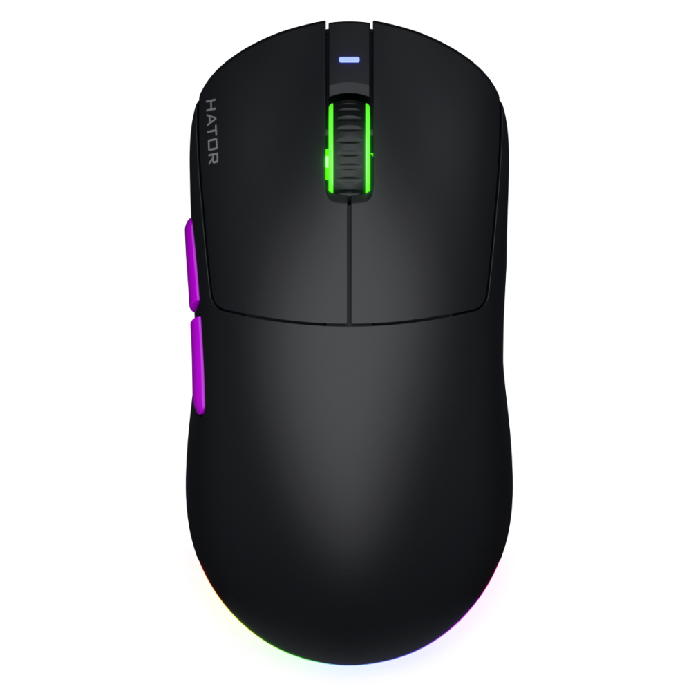 Souris sans fil Gamer Hator Quasar 3 Ultar 8K RGB / NOIR
