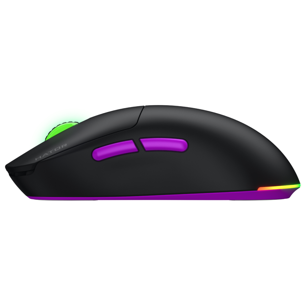 Souris sans fil Gamer Hator Quasar 3 Ultar 8K RGB / NOIR