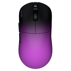 Souris sans fil Gamer Hator Quasar 3 Ultima 8k | Noir & Violet