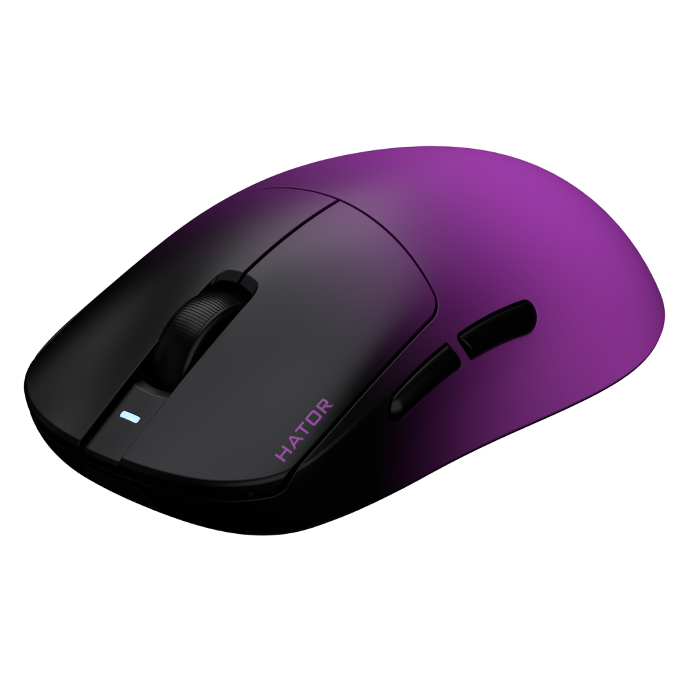 Souris sans fil Gamer Hator Quasar 3 Ultima 8k | Noir & Violet