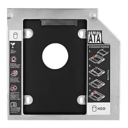 Boîtier Disque Dur CADDY 2.5" Pour Pc Portable Slim 12.7 mm / Noir