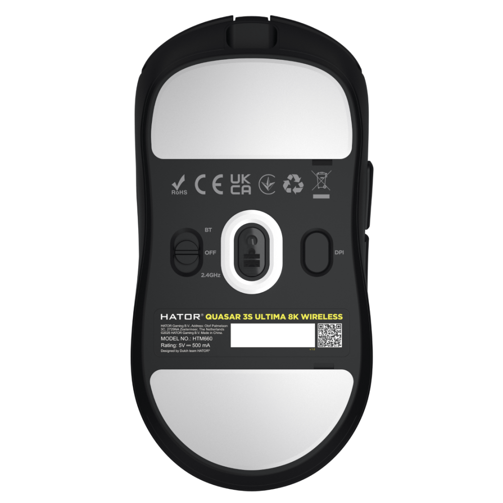 Souris sans fil Gamer Hator Quasar 3S Ultima 8K / NOIR