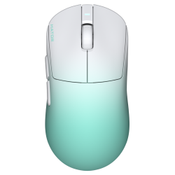 Souris sans fil Gamer Hator Quasar 3 Ultima 8k | Blanc & Vert