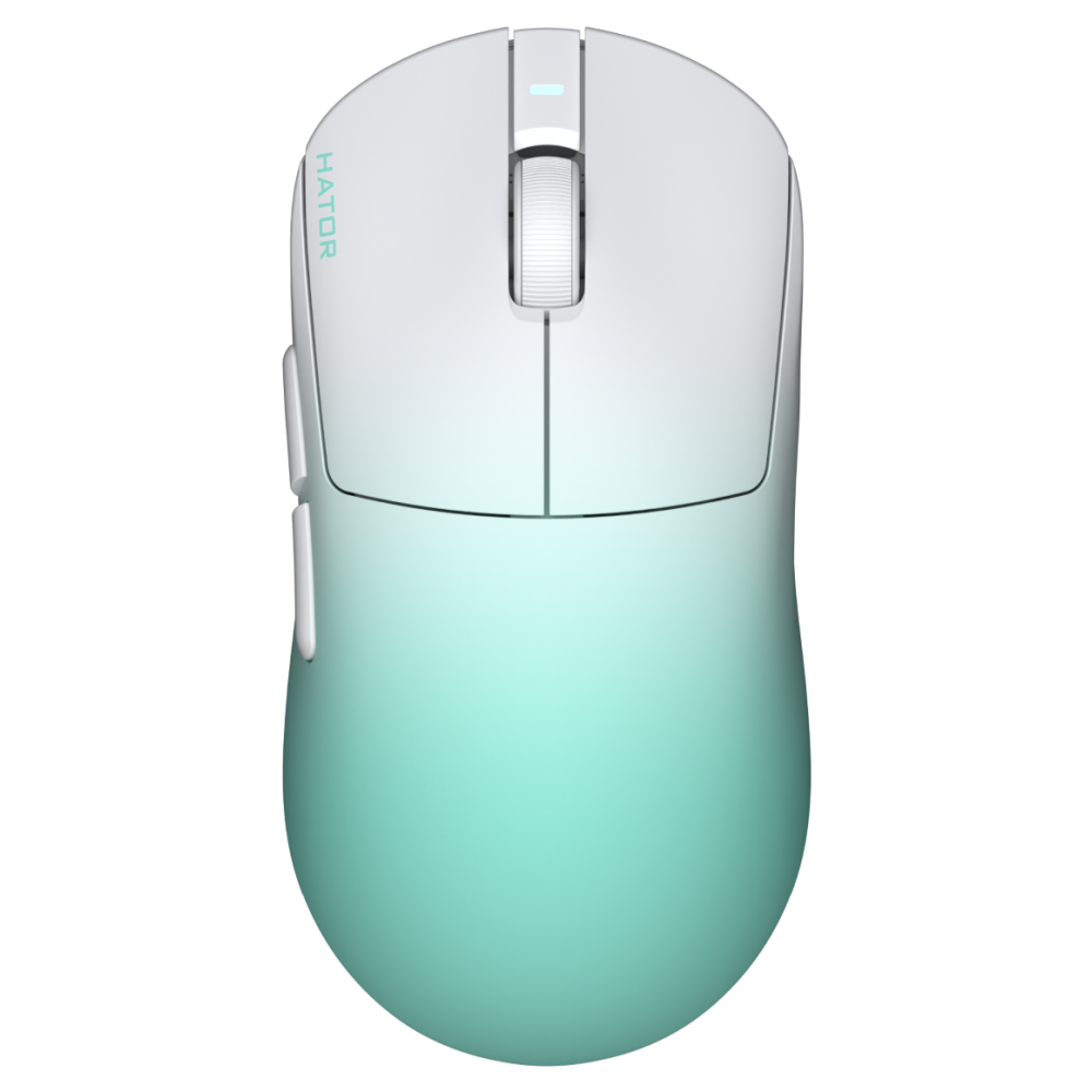 Souris sans fil Gamer Hator Quasar 3 Ultima 8k | Blanc & Vert