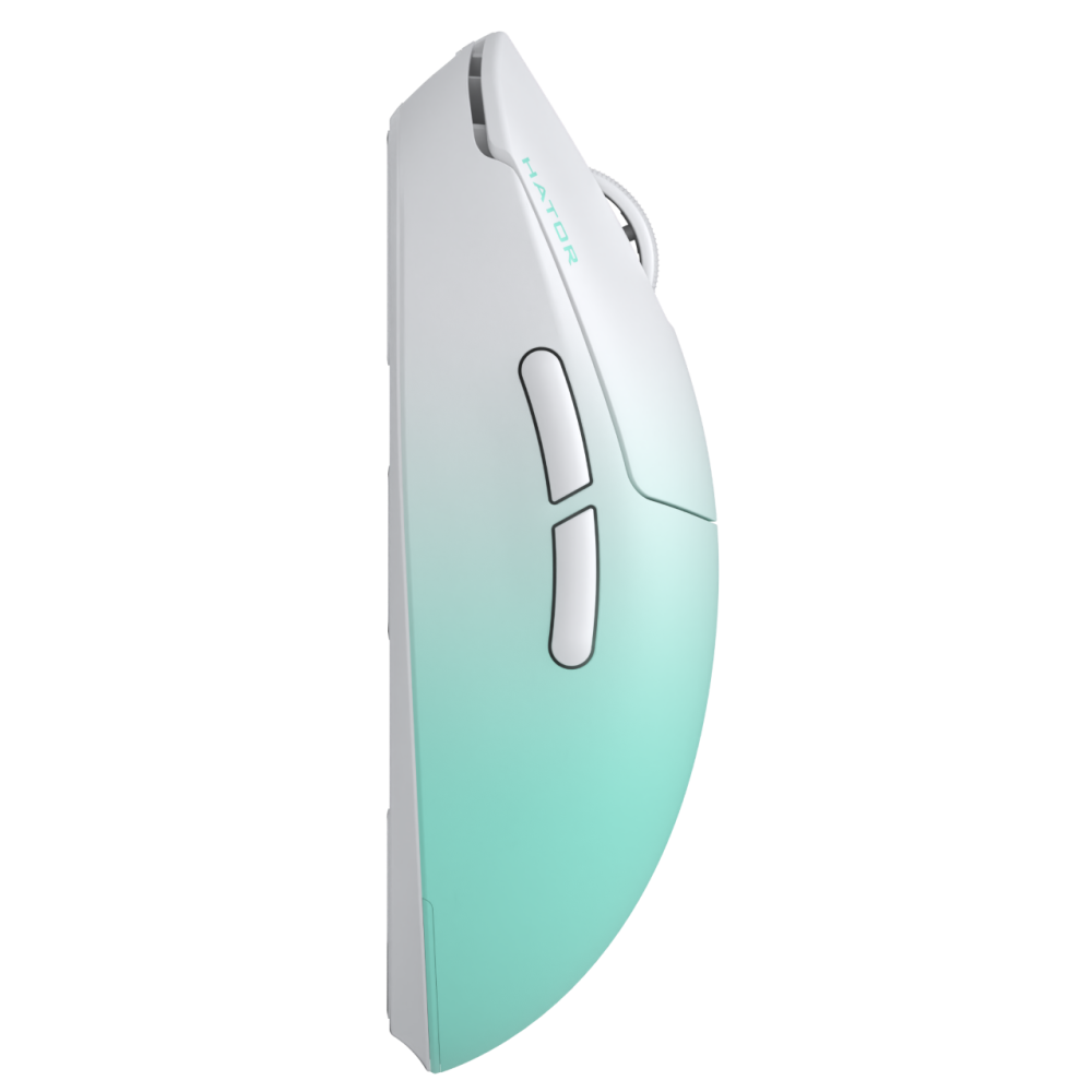 Souris sans fil Gamer Hator Quasar 3 Ultima 8k | Blanc & Vert
