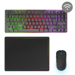Pack Gamer 3en1 Clavier/Souris/Tapis Mars Gaming / NOIR