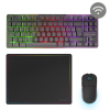 Pack Gamer 3en1 Clavier/Souris/Tapis Mars Gaming / NOIR