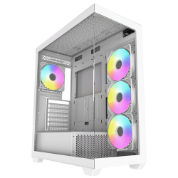 Boitier RAIDMAX Infinita i800 / ARGB / Panneaux en Verre Trempé / ATX / Blanc