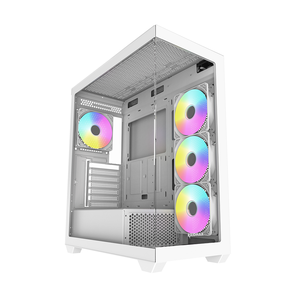 Boitier RAIDMAX Infinita i800 / ARGB / Panneaux en Verre Trempé / ATX / Blanc