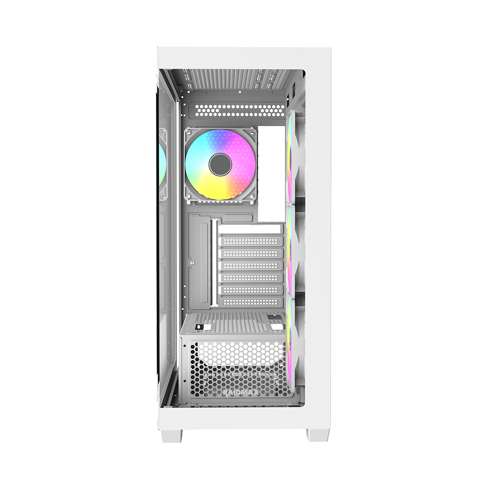 Boitier RAIDMAX Infinita i800 / ARGB / Panneaux en Verre Trempé / ATX / Blanc