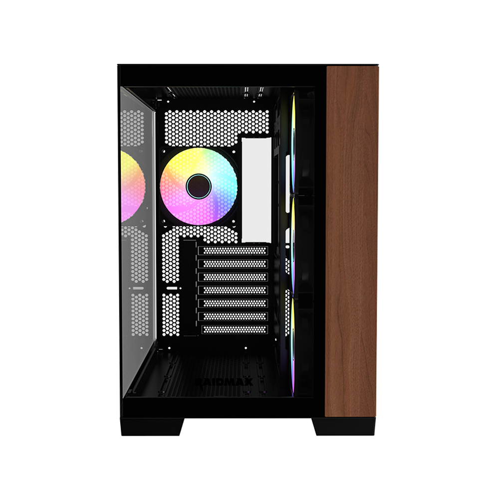 Boitier RAIDMAX Infinita i610 Wood / RGB / NOIR