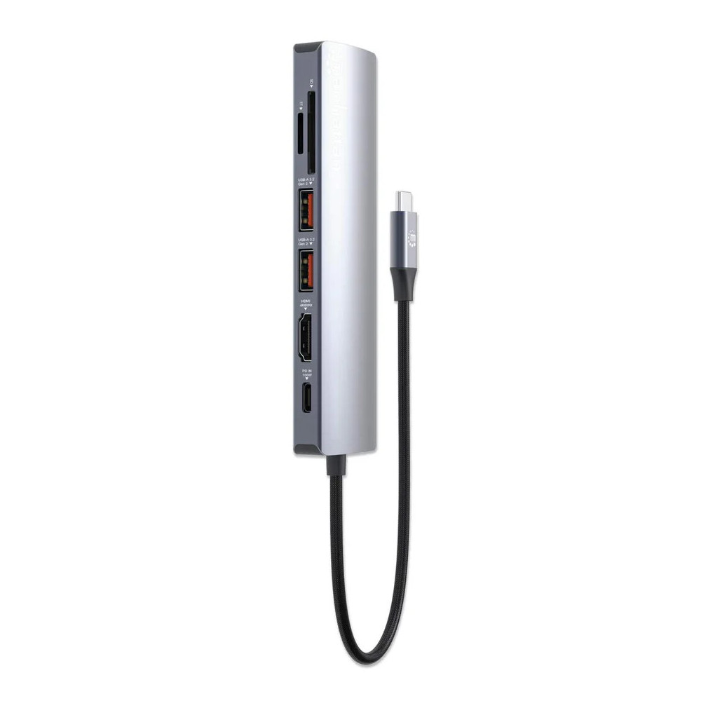 Station d'accueil Manhattan USB-C PD 7 en 1 4K / Hub multiport