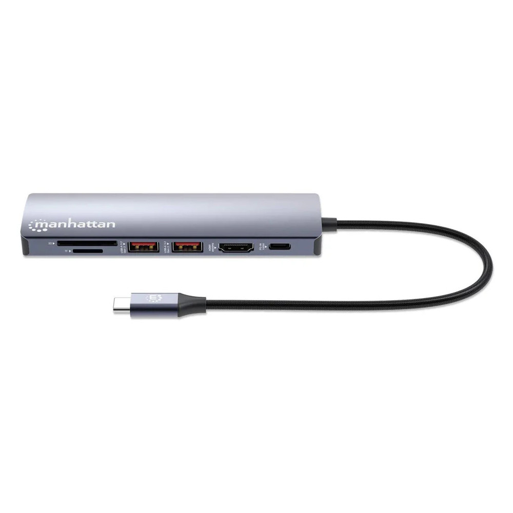 Station d'accueil Manhattan USB-C PD 7 en 1 4K / Hub multiport