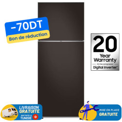 Réfrigérateur Samsung RT42 No Forst INVERTER Double Portes 415 Litres Charbon
