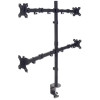 Support universel Manhattan pour quatre écrans avec bras articulés à double liaison / 13" à 32" / Noir