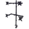 Support universel Manhattan pour quatre écrans avec bras articulés à double liaison / 13" à 32" / Noir