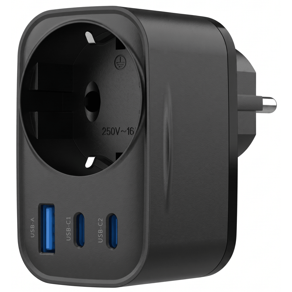 Adaptateur Chargeur 4en1 Havit UC142 30W / Noir