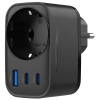 Adaptateur Chargeur 4en1 Havit UC142 30W / Noir