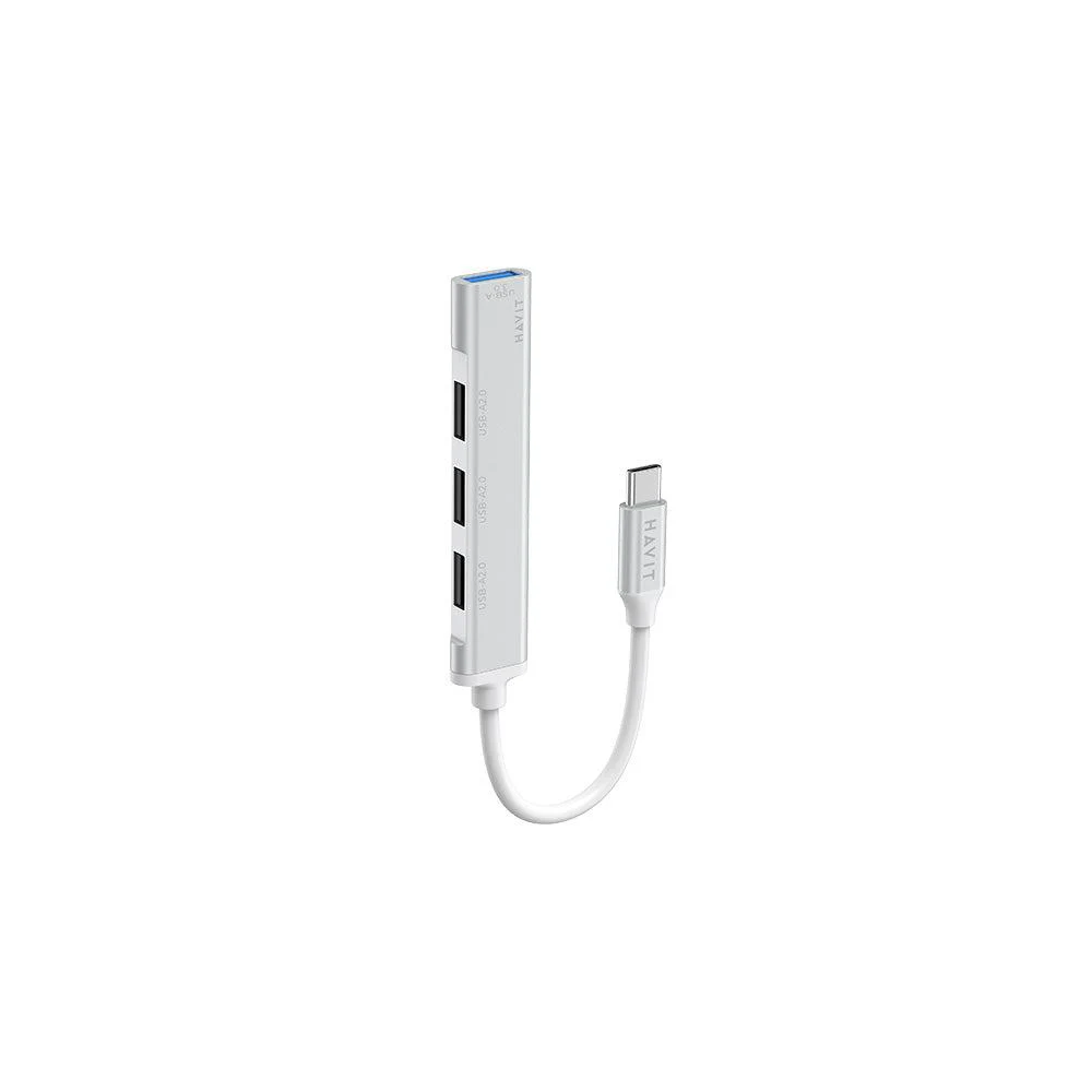 HUB USB-C TO USB HAVIT HV-H41 4EN 1 Aluminium