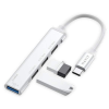 HUB USB-C TO USB HAVIT HV-H41 4EN 1 Aluminium