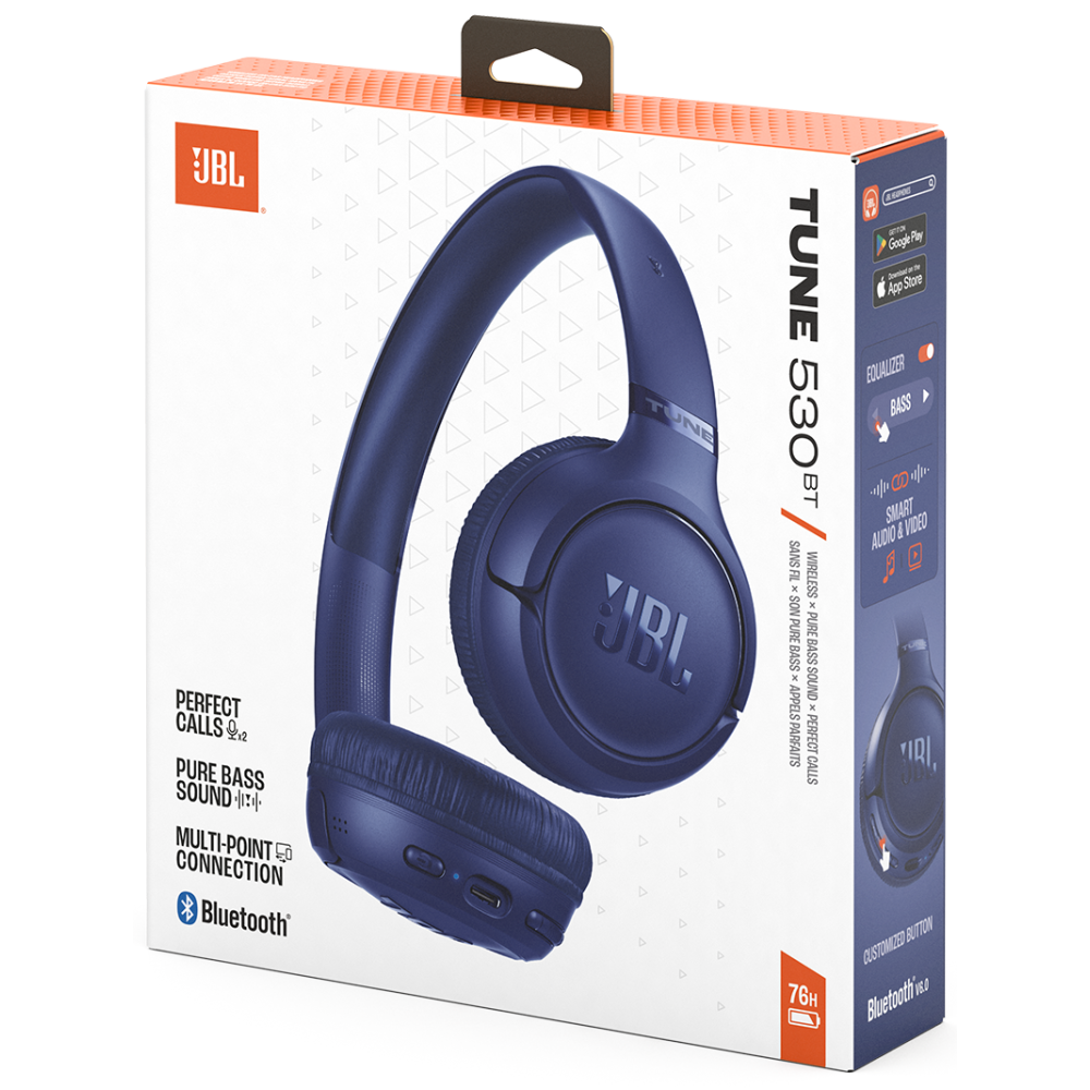 Casque Sans fil JBL Tune 530BT / Bleu
