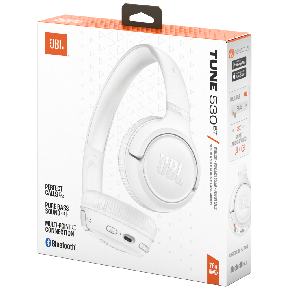 Casque Sans fil JBL Tune 530BT / Blanc