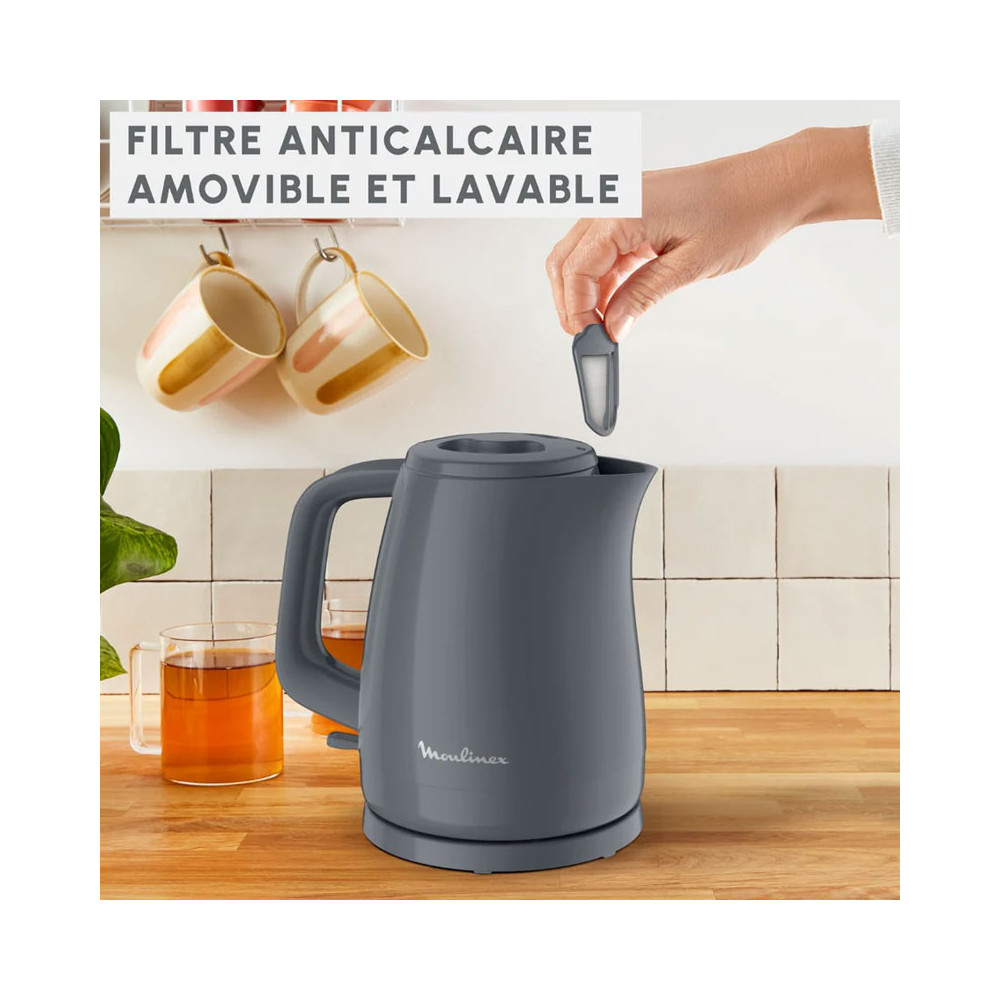 BOUILLOIRE ELECTRIQUE MOULINEX PLAINO 1.5 LITRES / Noir