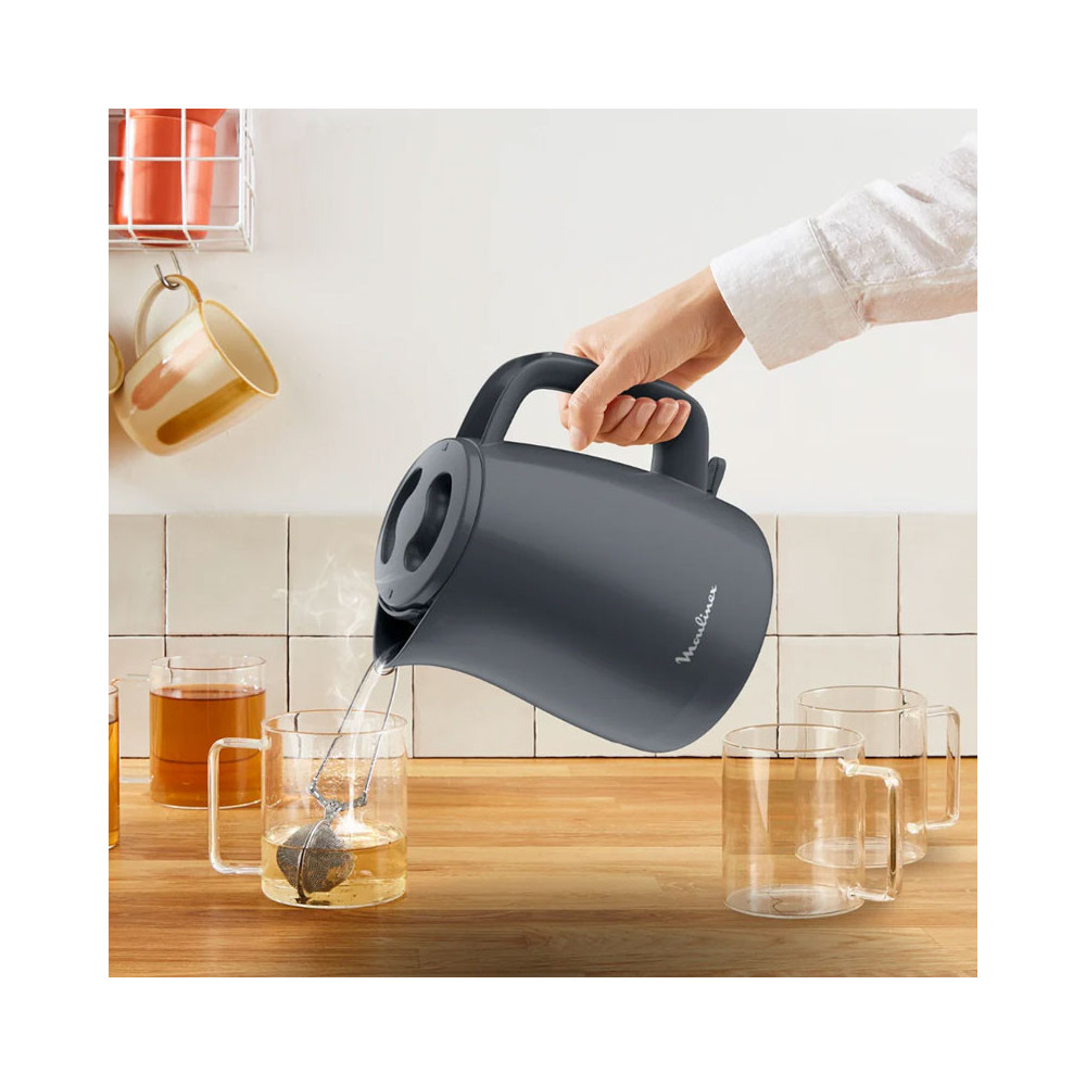 BOUILLOIRE ELECTRIQUE MOULINEX PLAINO 1.5 LITRES / Noir