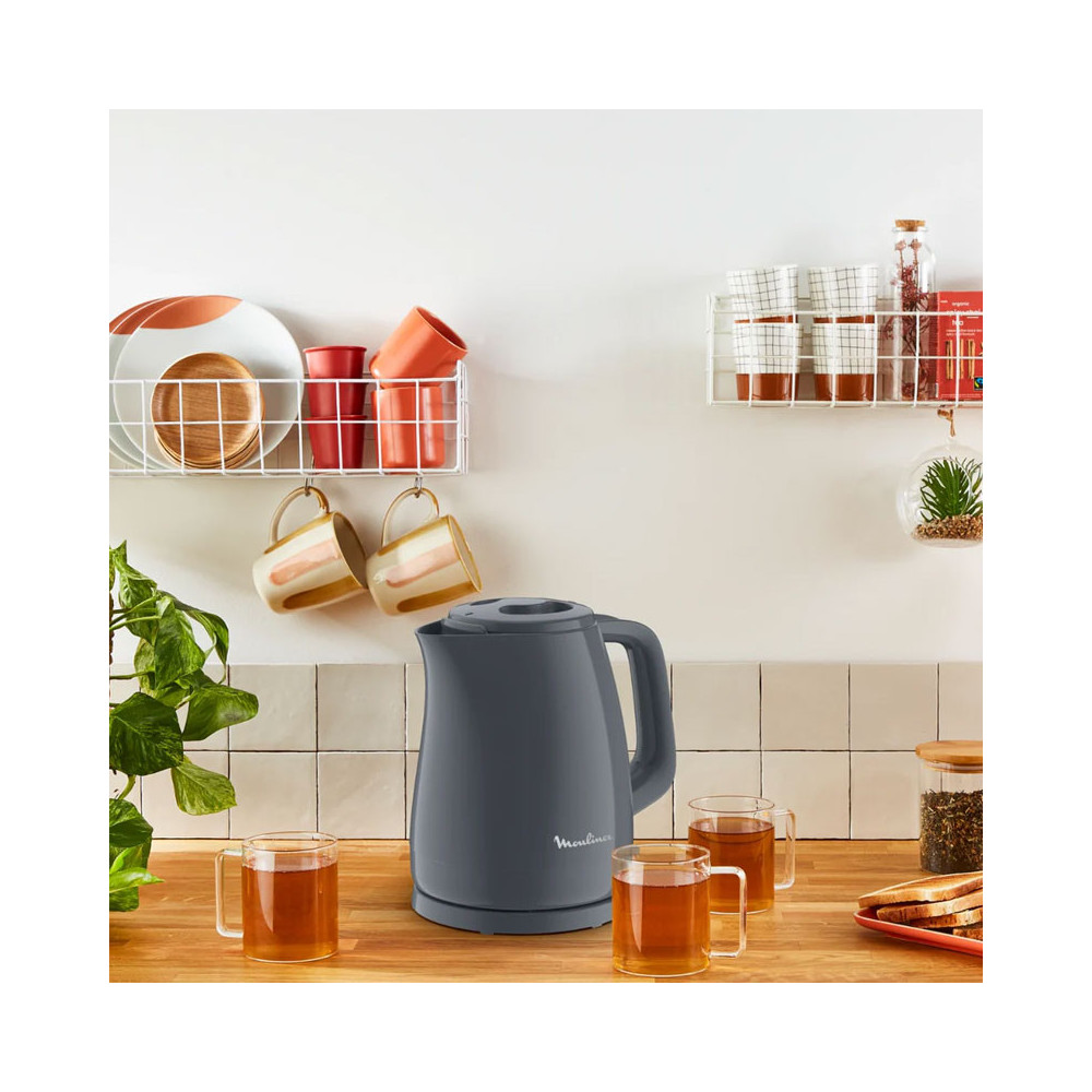 BOUILLOIRE ELECTRIQUE MOULINEX PLAINO 1.5 LITRES / Noir