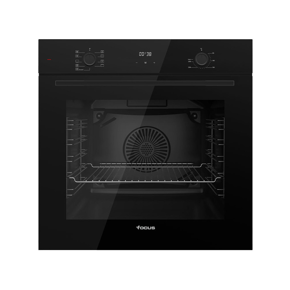 Four Encastrable Focus Multifonction F-522B / 60cm / Noir avec Afficheur