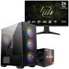 Setup Gamer Special Pc de Bureau Gaming / Ryzen 5 5600GT / Vega 7 / 16 Go Avec Écran Gaming MSI MAG 24" Full HD IPS / 240 Hz