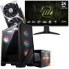 Setup Gamer Special Pc de Bureau Gaming / Ryzen 7 5700 / RTX 5050 8G / 16 Go Avec Écran Gaming MSI MAG 24" Full HD IPS / 240 Hz