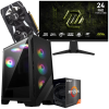 Setup Gamer Special Pc de Bureau Gaming / Ryzen 5 5600GT / RTX 3050 6G / 16 Go Avec Écran Gaming MSI 24" Full HD IPS / 240 Hz