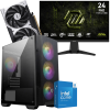 Setup Gamer Special Pc de Bureau Gaming / i5-14600KF / RTX 5050 8G / 32 Go DDR5 Avec Écran Gaming MSI 24" Full HD IPS / 240 Hz