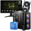 Setup Gamer Special Pc de Bureau Gaming / i5-12400F / RTX 5060 Ti 8G / 16 Go Avec Écran Gaming MSI 24" Full HD IPS / 240 Hz