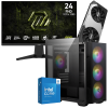 Setup Gamer Special Pc de Bureau Gaming / i5-14600KF / RTX 5070 12G / 32 Go Avec Écran Gaming MSI 24" Full HD IPS / 240 Hz