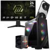 Setup Gamer Special Pc de Bureau Gaming / Ryzen 5 5600GT / RTX 5070 12G / 32 Go Avec Écran Gaming MSI 24" Full HD IPS / 240 Hz