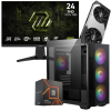 Setup Gamer Special Pc de Bureau Gaming / Ryzen 5 7600 / RTX 5070 12G / 16 Go Avec Écran Gaming MSI 24" Full HD IPS / 240 Hz