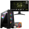 Setup Gamer Special Pc de Bureau Gaming / Ryzen 7 PRO 4750GE / Vega 8 / 32 Go Avec Écran Gaming MSI 24" Full HD IPS / 240 Hz