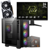 Setup Gamer Special Pc de Bureau Gaming / Ryzen 5 8400F / RTX 5060 8G / 16 Go Avec Écran Gaming MSI 24" Full HD IPS / 240 Hz