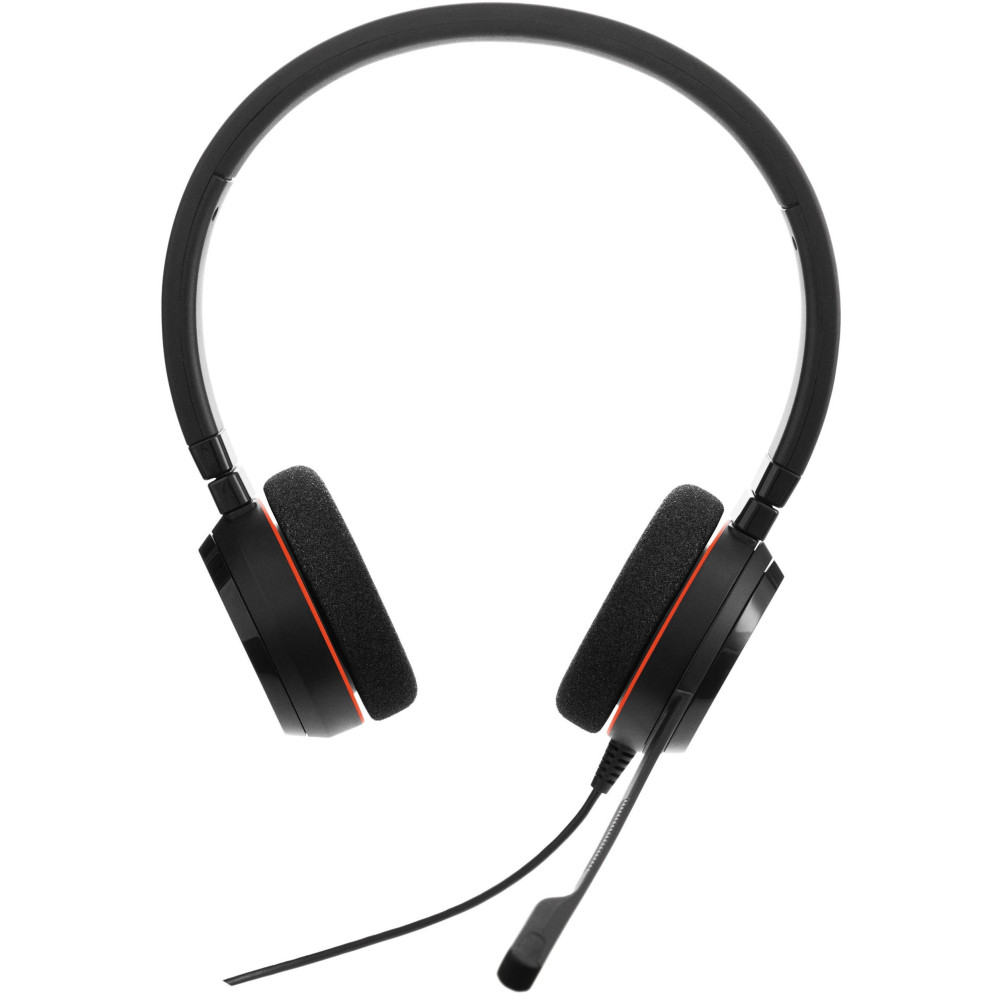 Casque Micro USB Jabra Evolve 20 MS Stereo / Adaptateur USB C/A / Noir