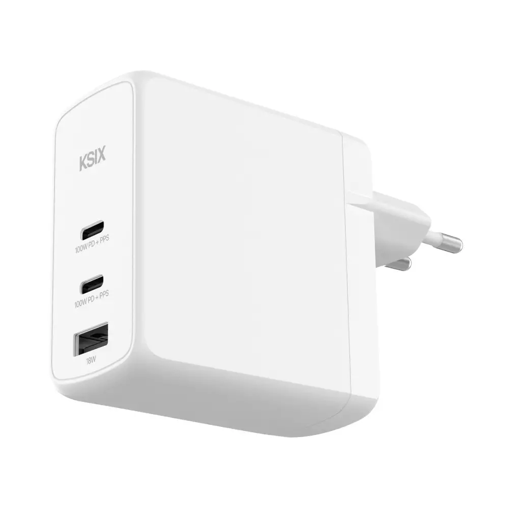 Chargeur mural KSIX 100 W / GaN / PPS