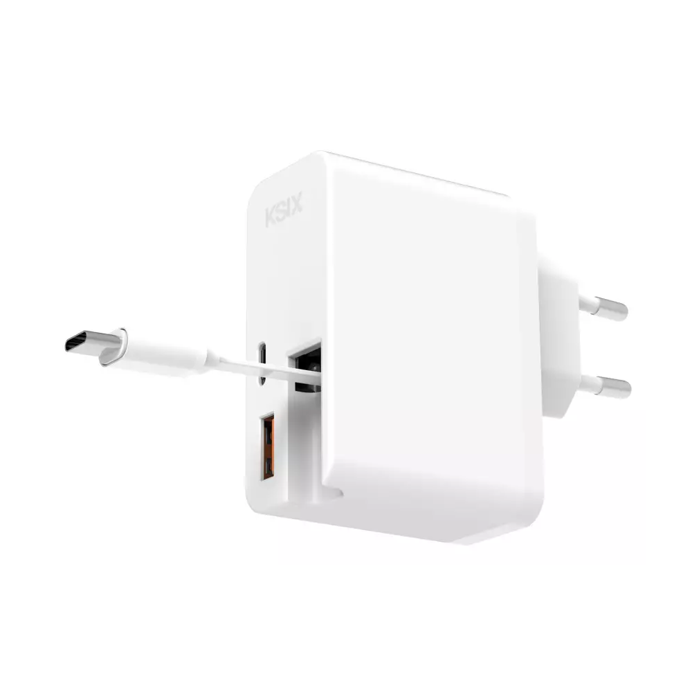 Chargeur ultra-rapide KSIX 65 W avec alimentation USB-C