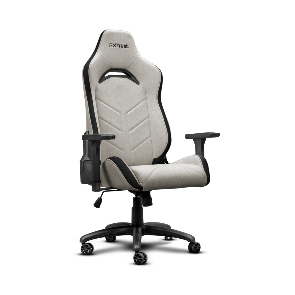 Chaise de Gaming Confortable En Tissu Beige TRUST GXT 723B Ruya