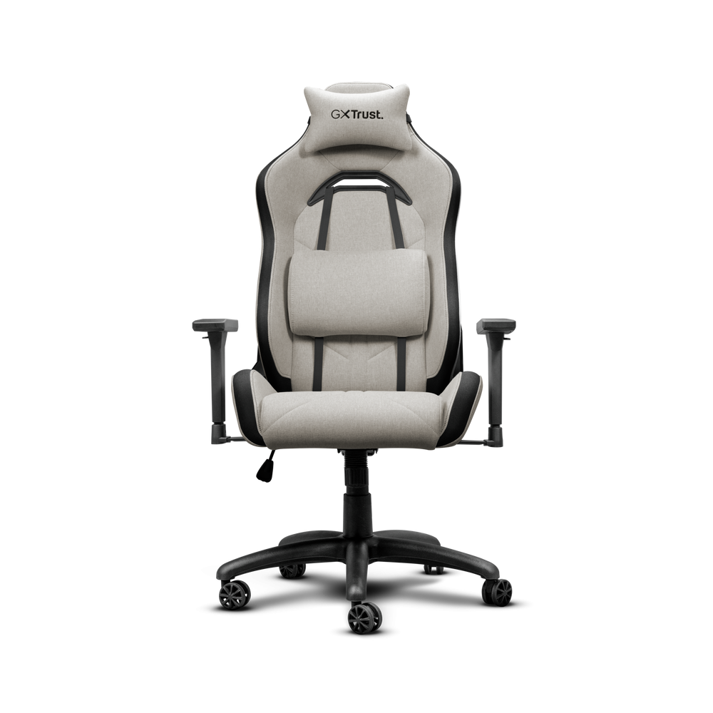 Chaise de Gaming Confortable En Tissu Beige TRUST GXT 723B Ruya